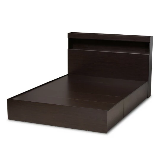Best Sale βοΈ Copper Grove Sanare Queen Dark Brown Wood Storage Bed β¨ - Image 5
