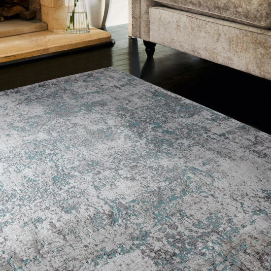 Outlet ⭐ Copper Grove Ladyzhyn Turquoise Area Rug ❤️