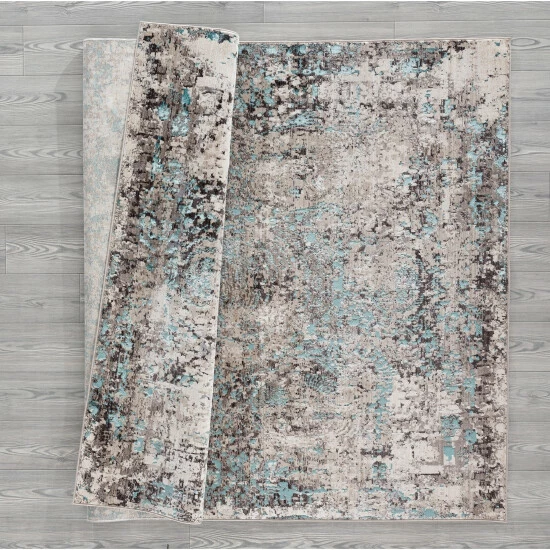 Outlet ⭐ Copper Grove Ladyzhyn Turquoise Area Rug ❤️ - Image 5