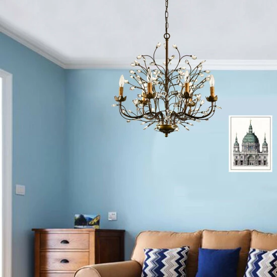 Budget β¨ Copper Grove Antique Bronze 6-light Crystal And Iron Chandelier β¨