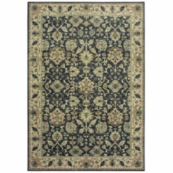 Promo 💯 Copper Grove Kutina Bordered Ivory And Navy Dense Pile Area Rug Navy/cream 🛒
