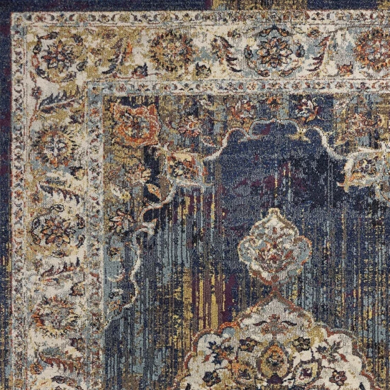 Best reviews of βοΈ Copper Grove Worgl Distressed Bohemian Area Rug Navy π - Image 4