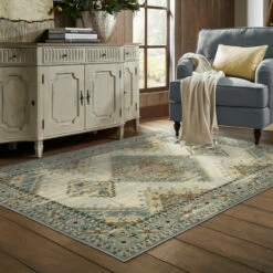 Wholesale 💯 Copper Grove Rozaje Grey/Beige Faded Medallion Area Rug ✨