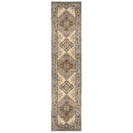 Wholesale π― Copper Grove Rozaje Grey/Beige Faded Medallion Area Rug β¨ - Image 5