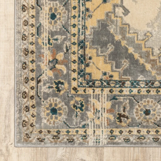 Wholesale π― Copper Grove Rozaje Grey/Beige Faded Medallion Area Rug β¨ - Image 7