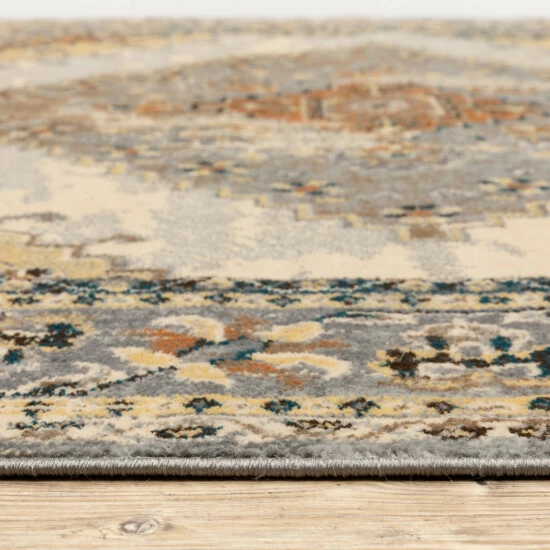 Wholesale π― Copper Grove Rozaje Grey/Beige Faded Medallion Area Rug β¨ - Image 8