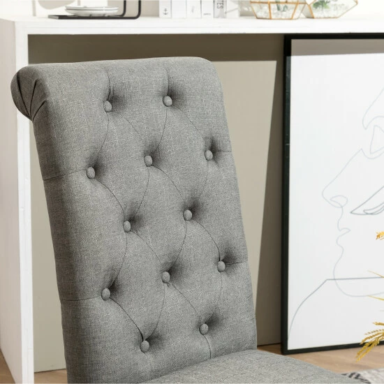 Budget π Copper Grove Schwalbach Upholstered Parsons Dining Chair (Set Of 2) Grey π - Image 5