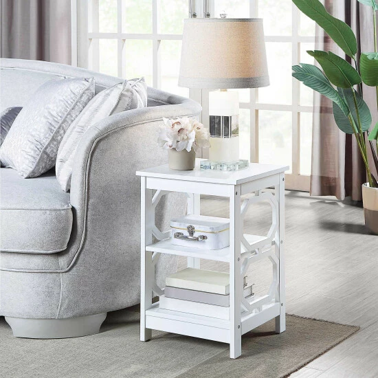 Flash Sale π Copper Grove Hitchie End Table White Faux Marble/white π