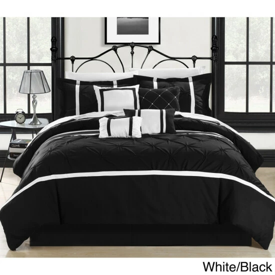 Wholesale π₯ Copper Grove Portapique Pleated Contemporary 8-piece Comforter Set White β€οΈ - Image 3