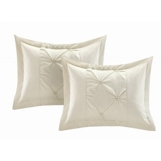 Wholesale π₯ Copper Grove Portapique Pleated Contemporary 8-piece Comforter Set White β€οΈ - Image 8