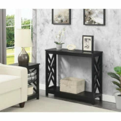 Outlet ✔️ Copper Grove Zeus Console Table With Shelf White 🌟