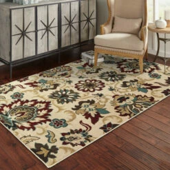Best reviews of 🥰 Copper Grove Omis Borderless Floral Ivory And Multicolored Area Rug Ivory/multi ✔️