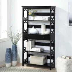 Coupon 🧨 Copper Grove Hitchie 5 Tier Bookcase With Drawer Espresso 😉