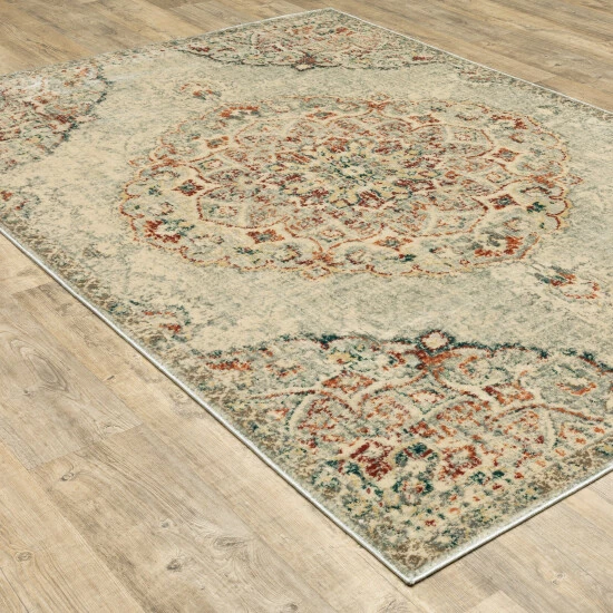 Best reviews of π Copper Grove Emmen Grey/Rust Vintage Medallion Area Rug π - Image 4