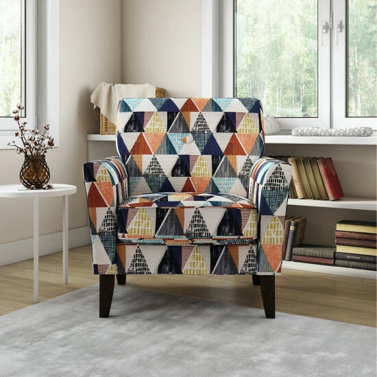 New π Copper Grove Aria Flared Arm Chair Blue Modern Diamond β¨ - Image 2