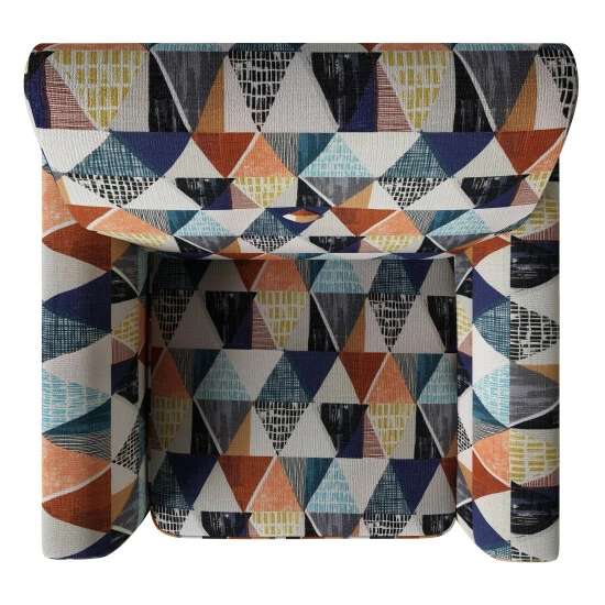 New π Copper Grove Aria Flared Arm Chair Blue Modern Diamond β¨ - Image 8