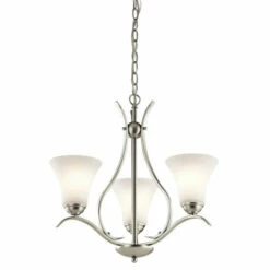 Brand new 😀 Copper Grove Braeview 3-light Brushed Nickel Chandelier 🛒