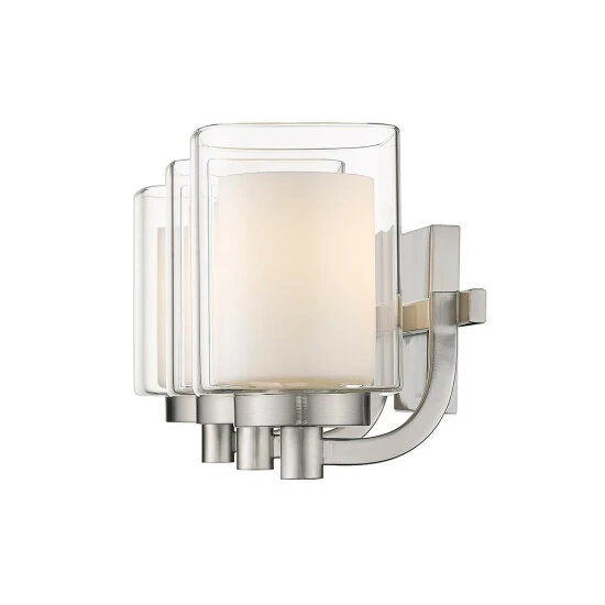 New β Copper Grove Ijevan 3-light Brushed Nickel Bath Vanity Fixture π - Image 6