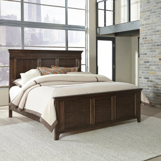 Hot Sale β Copper Grove Saddlebrook Tobacco Queen Panel Bed π₯