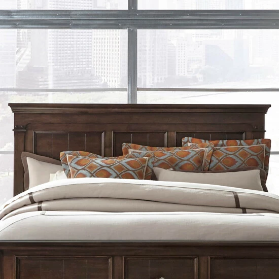 Hot Sale β Copper Grove Saddlebrook Tobacco Queen Panel Bed π₯ - Image 3