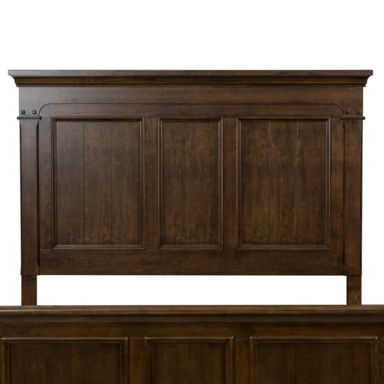 Hot Sale β Copper Grove Saddlebrook Tobacco Queen Panel Bed π₯ - Image 5