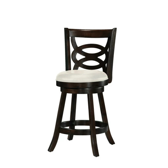 New π Copper Grove Delnice Counter-height Barstool With White Leatherette Seat (Set Of 2) β - Image 3