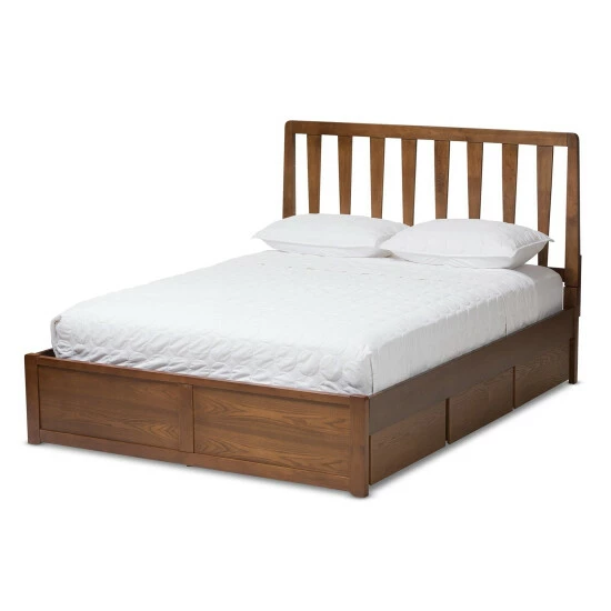 Hot Sale π Copper Grove Kiowa Contemporary Walnut Wood Storage Bed π - Image 3