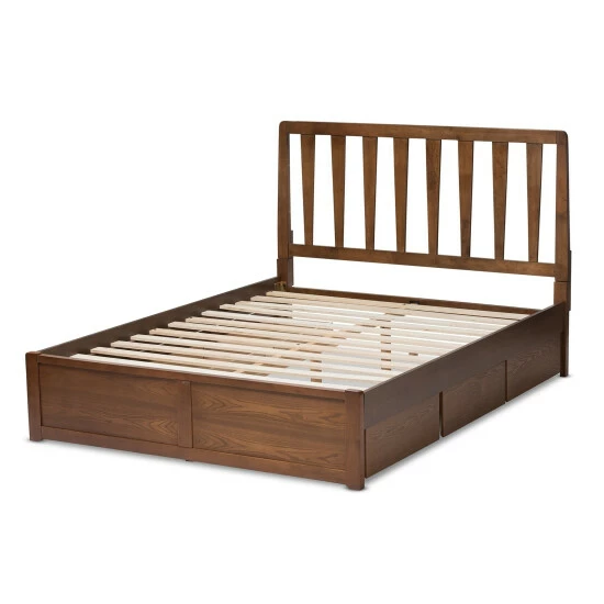 Hot Sale π Copper Grove Kiowa Contemporary Walnut Wood Storage Bed π - Image 6