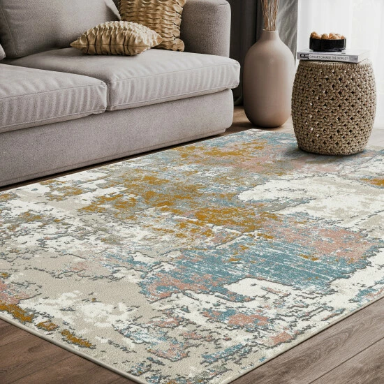 Best reviews of ⭐ Copper Grove Toldsdorf Distressed Blue And Burnt Orange Area Rug Beige / Orange ❤️