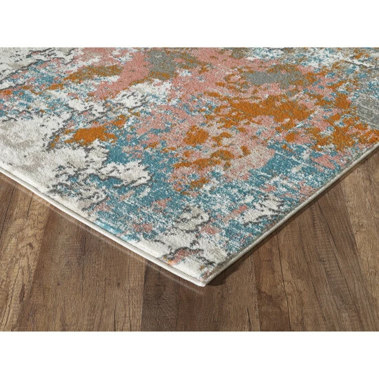 Best reviews of ⭐ Copper Grove Toldsdorf Distressed Blue And Burnt Orange Area Rug Beige / Orange ❤️ - Image 4