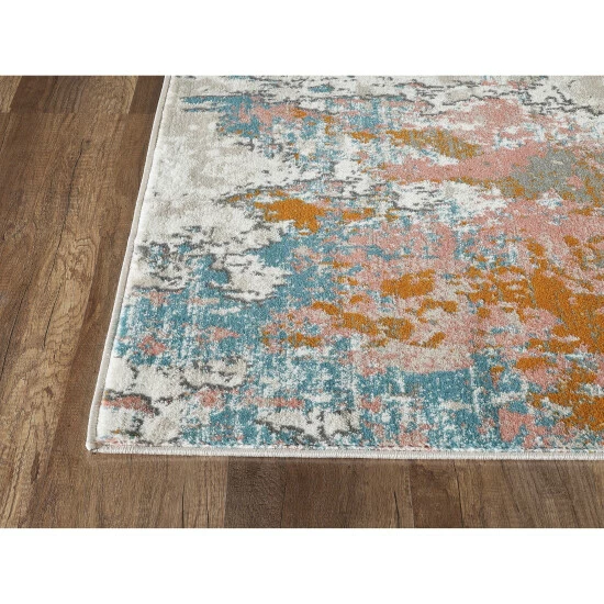 Best reviews of ⭐ Copper Grove Toldsdorf Distressed Blue And Burnt Orange Area Rug Beige / Orange ❤️ - Image 5