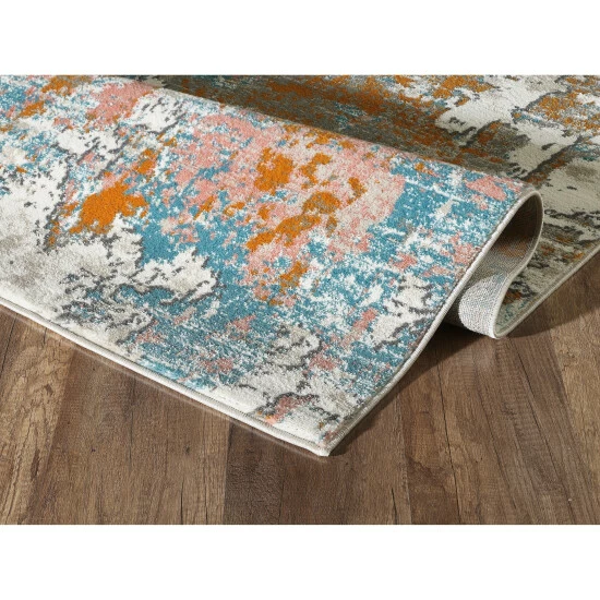 Best reviews of ⭐ Copper Grove Toldsdorf Distressed Blue And Burnt Orange Area Rug Beige / Orange ❤️ - Image 6
