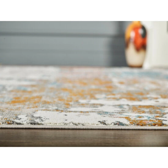 Best reviews of ⭐ Copper Grove Toldsdorf Distressed Blue And Burnt Orange Area Rug Beige / Orange ❤️ - Image 7