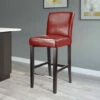 Best Pirce 😀 Copper Grove Krk Bar-height Bonded Leather Barstool Red 🛒