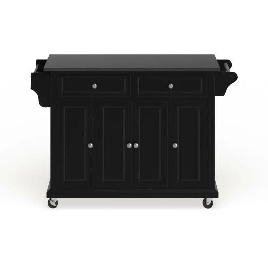 Promo π Copper Grove Kanha Black Wood Kitchen Cart/ Island With Solid Black Granite Top - N/A π - Image 3