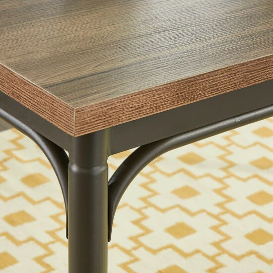 Cheap π Copper Grove Gyumri Brown Dining Table With Veneer Top - Dining Table β - Image 2