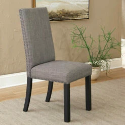 Promo 😉 Copper Grove Lovenlund Black And Grey Side Chairs (Set Of 2) 🥰