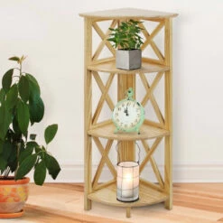 Wholesale 🎉 Copper Grove Jaborosa 4-shelf Corner Folding Back 👏