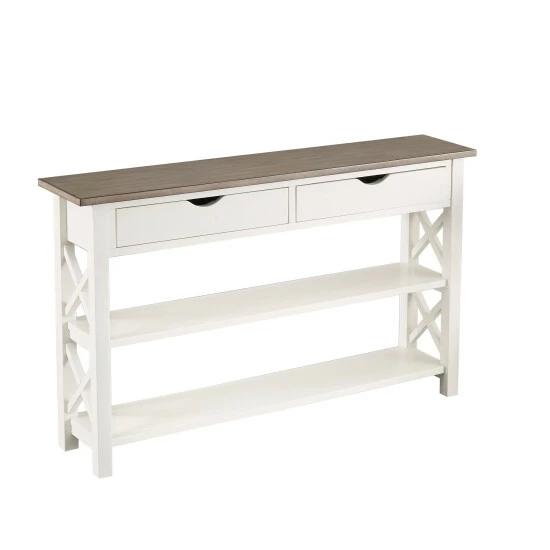 Deals π Copper Grove Quibor Wood Console Table White/grey Birch π - Image 3
