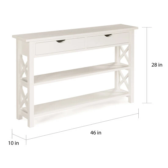 Deals π Copper Grove Quibor Wood Console Table White/grey Birch π - Image 4