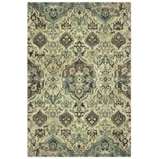Wholesale π Copper Grove Solin Borderless Traditional Medallion Dense Pile Rug Cream/grey π - Image 7