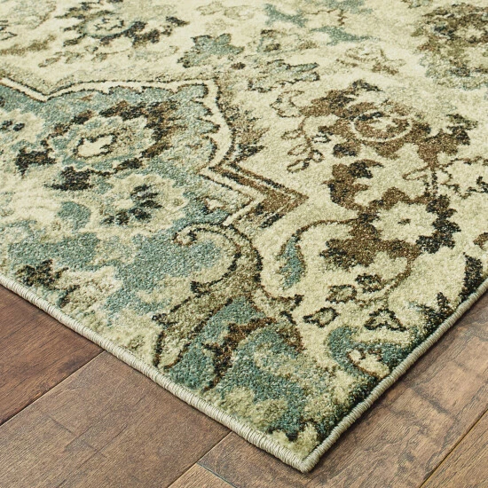 Wholesale π Copper Grove Solin Borderless Traditional Medallion Dense Pile Rug Cream/grey π - Image 8