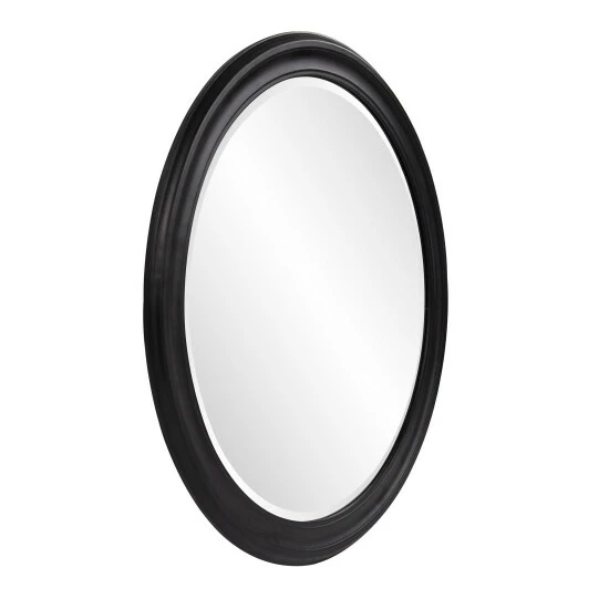 New π Copper Grove Lilas Matte Black Round Wall Mirror π - Image 3