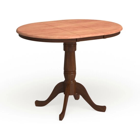 Coupon π₯° Copper Grove 36-inch Round Pedestal Table With 12-inch Leaf Black/cherry 𧨠- Image 5