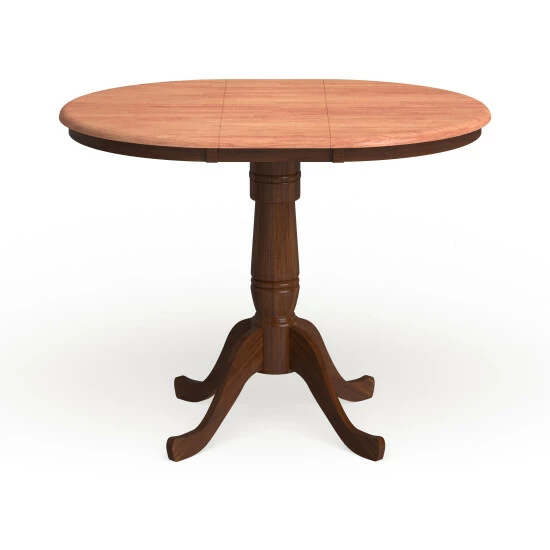 Coupon π₯° Copper Grove 36-inch Round Pedestal Table With 12-inch Leaf Black/cherry 𧨠- Image 8