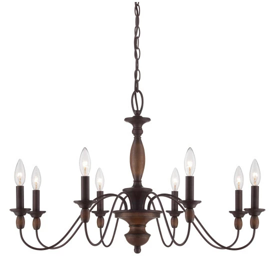 Promo π Copper Grove Clichy 8-light Chandelier β