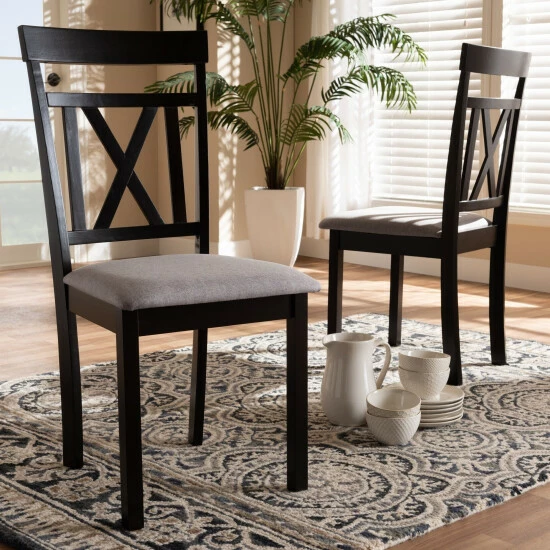 Flash Sale π Copper Grove Echium Contemporary Dining Chair Set Grey π€© - Image 2