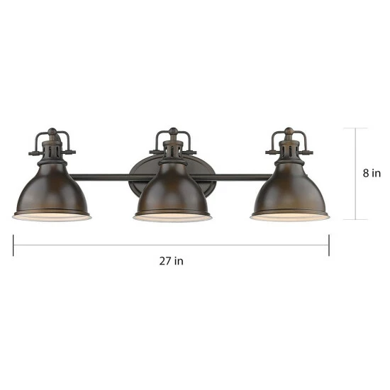 Flash Sale π Copper Grove Artik 3-light Industrial Bronze Bathroom Light Fixture β - Image 5