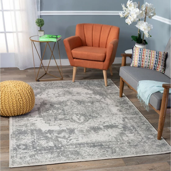 Buy π Copper Grove Tours Distressed Cream Medallion Area Rug π