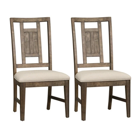 Best Sale π€© Copper Grove Artisan Prairie Wirebrushed Oak Lattice Back Side Chair (Set Of 2) π― - Image 6